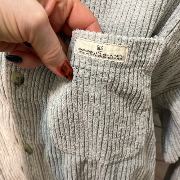 BDG Corduroy Shirt Jacket Shacket Urban Outfitters Oversized Button Down Large - Picture 4 of 12